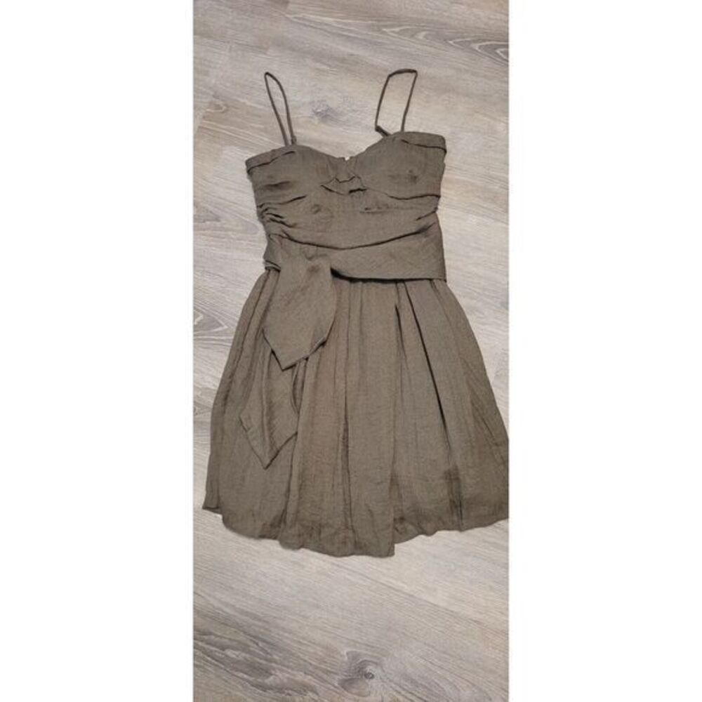 MM Couture By Miss Me Women's Brown Spaghetti Strap‎ Mini Dress Size Small